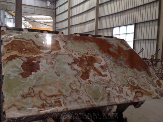 Golden Onyx Slabs & Tiles, Iran Golden Traonyx Slabs