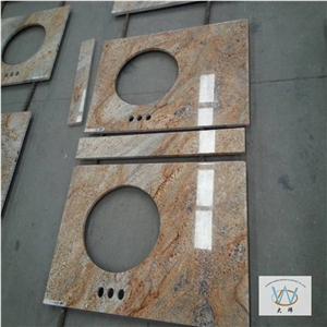 Polished Desert Storm Granite Bath Countertop