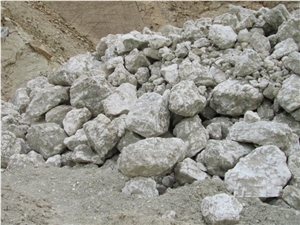 Potted Alabaster Block, Iran White Alabaster