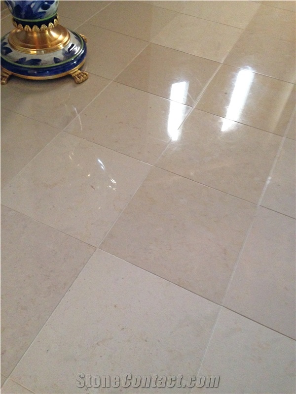 Vidraco De Moleanos Limestone Tiles & Slabs, Beige Polished Limestone Flooring Tiles, Walling Tiles