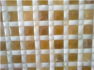 Iran Antique Onyx, Designed Onyx Mosaic Iran Antique Onyx, Designed Onyx Mosaic