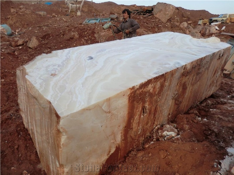 Onyx Block, Iran White Onyx Blocks