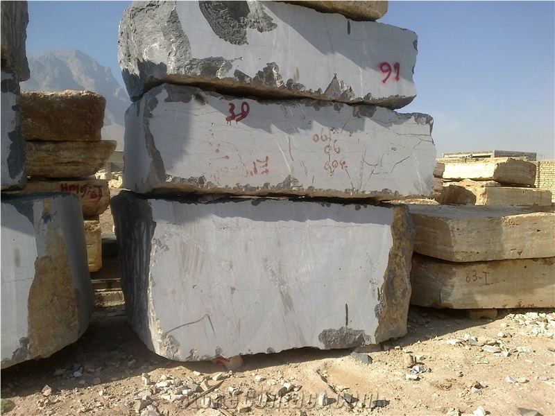 Pietra Grey Marble Block, Iran Grey Marble Blocks