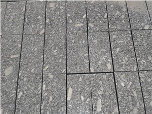 Azul Anochecer Granite Kerbstone, Faces Flamed, Azul Anochecer Granite
