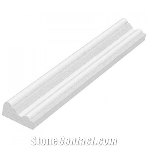 Thassos Marble Polished 2x12 Chairrail