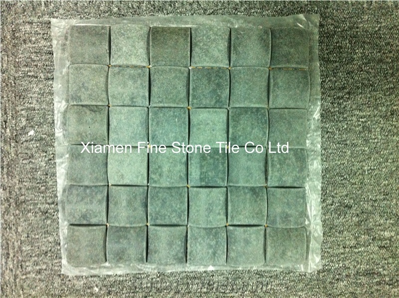 Basalt Basket Wave Mosaic, Grey Basalt Mosaic
