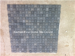 Basalt Basket Wave Mosaic, Grey Basalt Mosaic