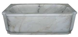 Bianco Carrara White Marble Bathtub