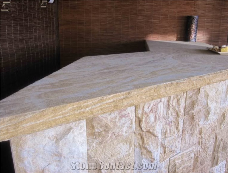 Sandstone Countertop Kitchen Office