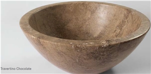Chocolate Sinks Travertine, Brown Travertine Sinks & Basins