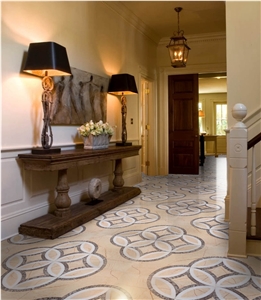 Marble Water Jet Medallion _mwj005