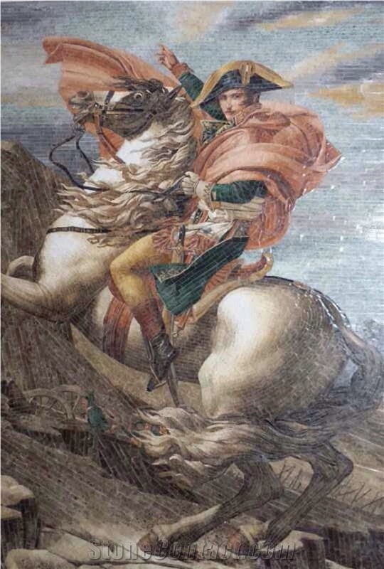 Napoleon Portrait, Stone Mosaic Art Work