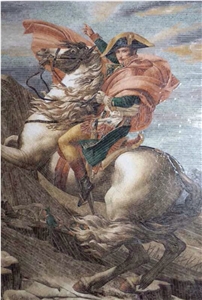 Napoleon Portrait, Stone Mosaic Art Work Napoleon Portrait, Stone Mosaic Art Work