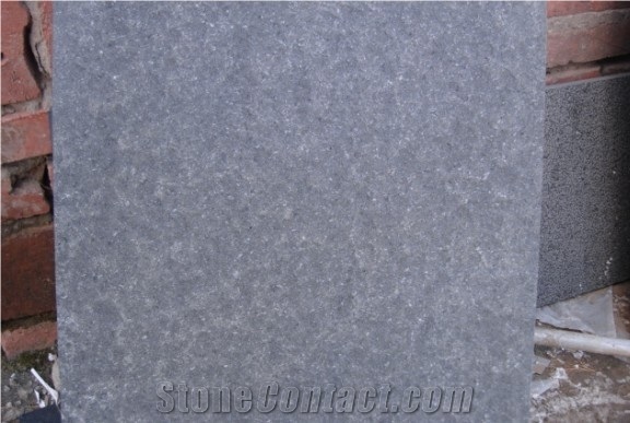 Bush Hammered G684 Slabs & Tiles, G684,Fuding Black,Black Basalt Slabs & Tiles