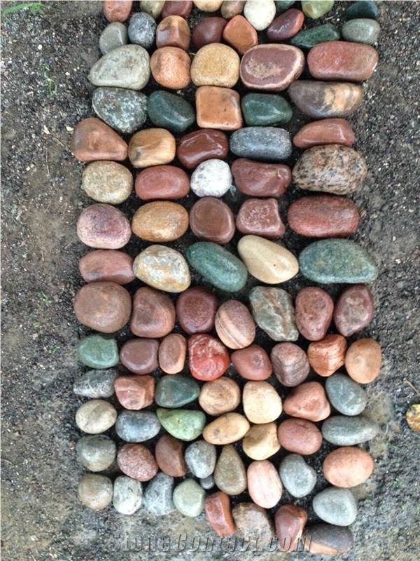 Multicolor Pebble Stone, River Stone