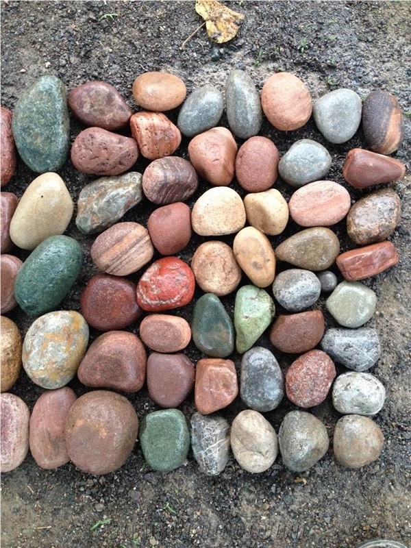 Multicolor Pebble Stone, River Stone