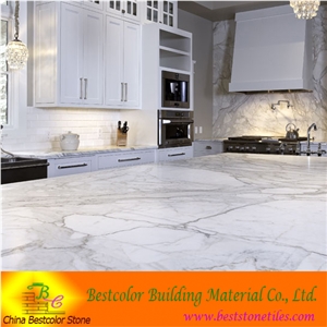 Statuary Marble Italian White Statuario Marble Island Top