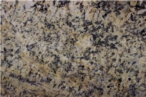 Brazil Absolute Cream Beige & Golden Granite Kitchen Prefab Countertops with Fbn Edge