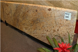 Brazil Mary Gold Golden Granite Prefab Countertops