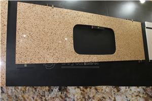 China Dulouvre Quartzite Kitchen Island Countertops Units & Splashes, Sinks