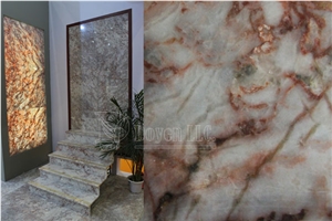 China Wolfred New Marble Interior Stair Treads, Steps and Risers