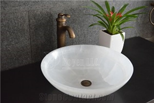 Crystal Onyx Bathroom Rectangular Top Sinks 400x400x100