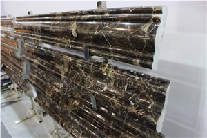Dark Emperador Brown Marble Border Liners and Mouldings Dark Emperador Brown Marble Border Liners and Mouldings