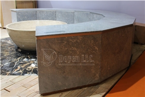 Galaxy Emerald Onyx Marble Recption Countertops & Worktops