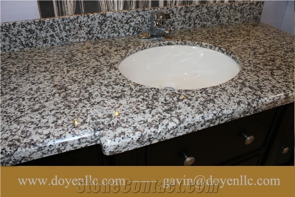 Luna Pearl, G439 China Grey Granite Bathroom Vanity Top Wt Ceramic Sink