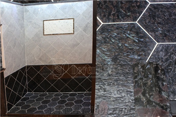 Phoenix Blue Granite Bathroom Shower Flooring Tiles & Willing Designs, New Granite Tiles