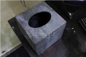 Pure Grey Quartzite Bathroom Accessories W/T Lotion & Tooth Brush Holder & Soap Dish & Tissue Box
