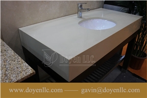 Pure White Quartz Bathroom Vanity Tops with Sink & Apron Attached, Pure Whit Quartz Bathroom Vanity Tops Pure White Quartz Bathroom Vanity Tops with Sink & Apron Attached, Pure Whit Quartz Bathroom Vanity Tops