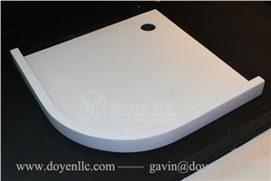 Pure White Quartz Shower Tray, Resin Shower Trays