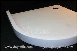 Pure White Quartz Shower Tray, Resin Shower Trays