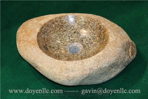 Yellow Granite Vessel Basins