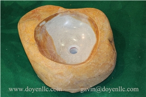 Yellow Granite Vessel Basins
