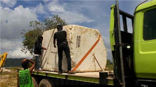 Indonesian Marble (Block Marble), Creama Arial Marble Block