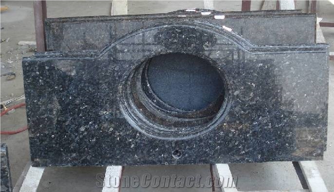 Blue Pearl Granite Bathroom Countertops