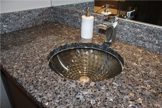Blue Pearl Granite Bathroom Countertops