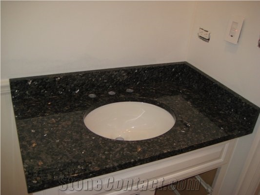 Blue Pearl Granite Bathroom Countertops