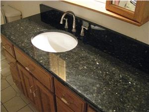 Emerald Pearl Granite Bathroom Countertops