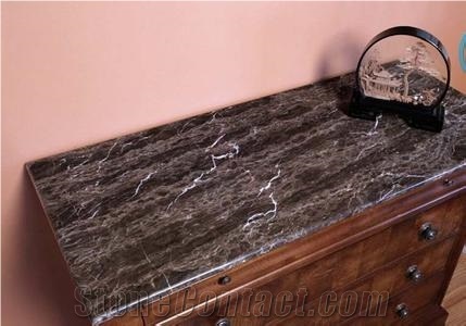 Emperador Dark Marble Bathroom Countertops