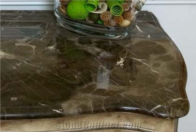 Emperador Dark Marble Bathroom Countertops