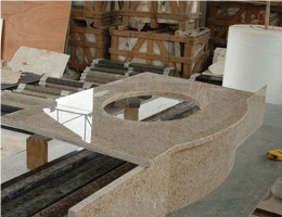 G682 Granite Yellow Rust Stone Granite Bathroom Countertops