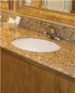 New Venetian Gold Granite Bathroom Countertops