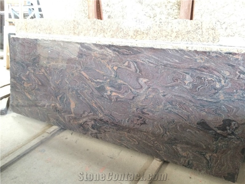Purple Color Granite Bathroom Countertops
