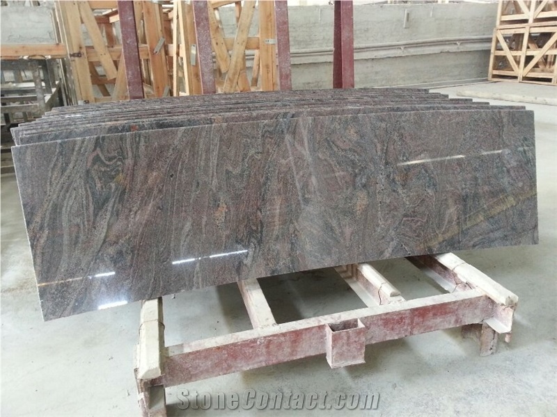 Purple Color Granite Bathroom Countertops