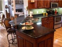 San Gabriel Black Granite Kitchen Countertops, Natural Black Granite Kitchen Countertops San Gabriel Black Granite Kitchen Countertops, Natural Black Granite Kitchen Countertops