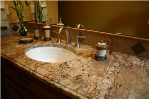 Typhoon Bordeaux Granite Bathroom Countertops