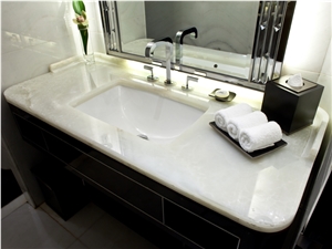 White Jade Bathroom Countertops,Vanity Tops
